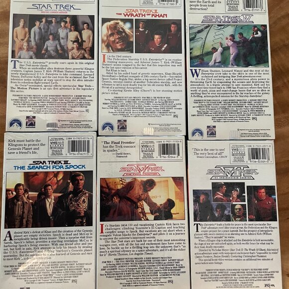 Star Trek Large VHS DVD Book Lot Motion Picture Where No Man Cage Generations - Picture 9 of 10